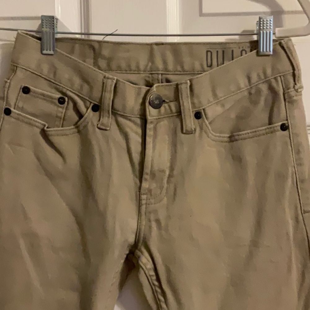 Bullhead young men’s jeans bundle. 2 blue jeans 100 percent cotton, 1 tan jeans - Picture 15 of 16